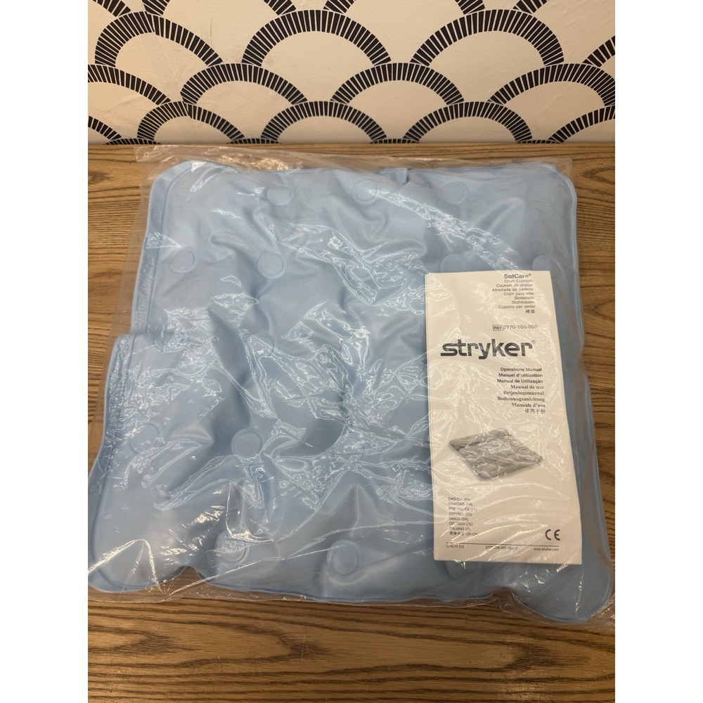 New Stryker 2770-100-000 SofCare Air-Filled Chair Cushion 17"x17"